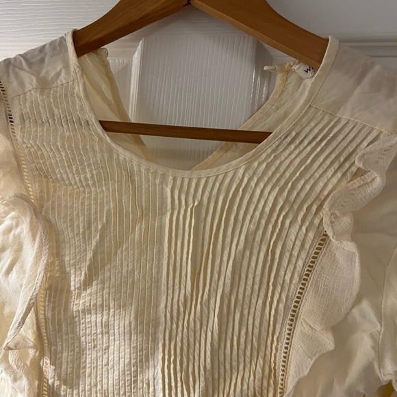 Wilfred ruffle blouse XXS IVORY - Picture 2 of 4